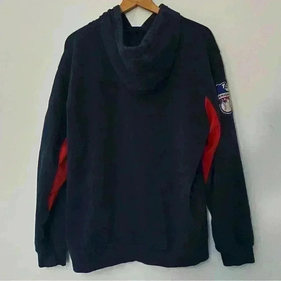 Majestic Red Sox Men’s Stitched Hoodie Blue/Red Size Large - Picture 3 of 4